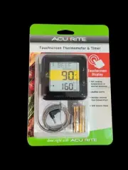 ACURITE Touchscreen Thermometer and Timer for Cooking Digital Display NEW
