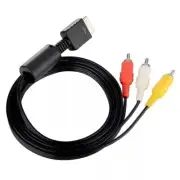 AV to RCA Audio Video Composite Cable Cord For Sony PS1 PS2 PS3 PS3 Slim