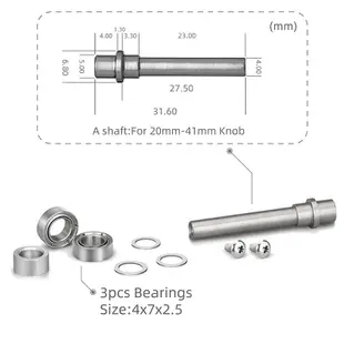 不鏽鋼軸心培林墊片可裝shimano daiwa 握丸用 手把用 釣魚改裝配件 4x7x2.5【Gomexus】