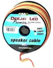 Deejay LED TBH14AWG100 14ga 100ft Speaker Wire Spool