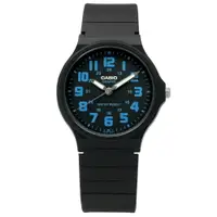 在飛比找樂天市場購物網優惠-送禮首選★CASIO 卡西歐 休閒百搭橡膠腕錶-藍x黑/33