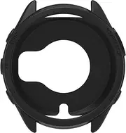 Intended for Garmin Forerunner 965 Case, Premium Soft Silicone Screen Protector All-Around Protective Bumper Shell Cover Intended for Garmin Forerunner 965 Smartwatch (Black)