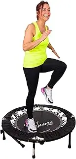 Maximus HIIT Bounce PRO USA | Exercise Trampoline for Adults | Folding Rebounder with Flat or Incline | Plus DVDs for Fitness & Weight Loss and Free Online Video’s | Max 400lbs | Already Assembled