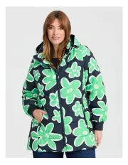 [Taking Shape] Floral Printed Puffer Jacket Print