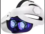 Elite Head Strap Compatible with Quest2 - White Meta