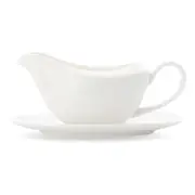 Casa Domani Pearlesque Gravy Boat and Saucer