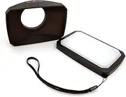 55mm 16:9 Wide Angle Lens Hood Compatible for Sony FDR AX40 AX43 AX53 AX55 Camcorder Camera accessories, White, Compatible
