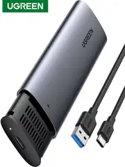 M.2 SSD NGFF SATA to USB C SUPER SPEED External Enclosure Storage Case Adapter