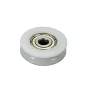 4pcs Wheel Roller U Groove Nylon Round Pulley Ball Bearing for Door Windows Shower Pulleys Drawer