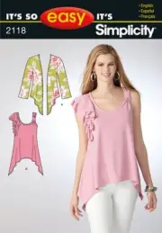 Simplicity 2118 Misses knit top and cardigan size 6-16 sewing pattern