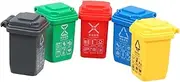 MAGICLULU Realistic Miniature Dollhouse Trash Can Boys and Girls Learning Tool Variety of Bins for Educational Play Decor