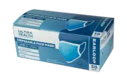 Ultra Health Surgical Face Mask Level 2 Blue Earloops - 50pk (TGA Approved)