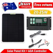 Trickle Charger 25W Solar Panel Kit For Caravan Boat Solar Mat Charging Camping