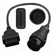 For Benz Mb 38 Pin To 16 Pin Obd2 Obd Ii Diagnostic Adapter For Mercedes 38 Pin Obd 38pin Connector black