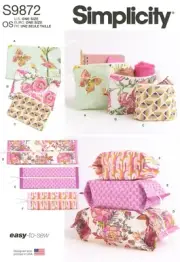 Simplicity S9872 Travel Zipper Cases in Various Sizes & Shapes UNCUT Pattern