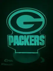 3D LED illusion Green Bay Packers USB 7Color Table Night Light Lamp Rodgers