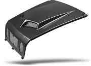 NEW POLARIS RZR 800 RZR 800S 08 - 10 BLACK CARBON FIBER SCOOPED HOOD RZR4