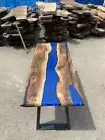 Epoxy Resin Dining Table – Unique Handmade Wood & Resin Table for Living Room