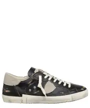Philippe Model sneakers men PRLU-OS01 Old Style Noir Black leather logo detail