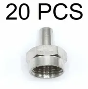 20 qty Male Cable F Type 75Ohm Terminator Coax End Cap TV RF Port Seal 75 Ohm