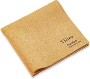 Silva Premium Quality Microfibre Cloths, Streak-Free Window Cleaning Cloths, Cleaning Cloths for Kitchens, Windows, Cars, Thickened Magic Cleaning Cloth, Orange