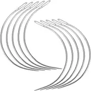 Anneome Versatile C-shaped Hand Sewing Needles 100pcs Set for Upholstery Craft Sewing