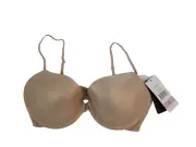 NWT Natori #731085 Disclosure Underwire Beige Bra Size 32D MSRP $64
