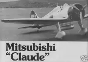 Model Airplane Plans (RC): Mitsubishi Claude 58" Stand-Off Scale for .35-.46