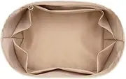 [XIAOYIBAIHUOUK] Celine Triomphe Handbag Organizer for Polyester Sleeve Bags, Compatible Handbag Organizer, Lined Wallet Insert, Organizer, Beige A, S