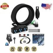 All-Weather 35 Ft Extension Cord with 3 Grounded Outlets - Safe & Reliable