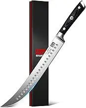 12" Carving Slicing Knife - Brisket Slicing Meat Knife Professional German 1.4116 Stainless Steel Razor Sharp Blade, Ergonomic Wood Handle & Full Tang Design, Gift Box Included