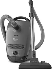 Miele Classic C1 Ecoline Cylinder Vacuum Cleaner with AirClean Filter, 550W Suction Power, Includes Universal Floorhead, Upholstery Nozzle, Crevice Nozzle and Dusting Brush, Graphite Grey