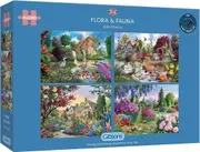 Gibsons Flora & Fauna by John Francis Jigsaw Puzzles 4 x 500pcs (GIB050257)
