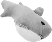 Mipcase Squeaky Plush Dog Interactive Chew for Dogs of All Durable Shark Design Engaging Pet Plaything to Reduce Destructive Behavior and Promote Healthy Exercise