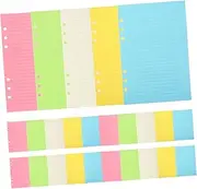 NUOBESTY A5 Notebook Refill Paper 50 Sheets of Loose-leaf Paper Planner Binder Inserts Notepad Refills
