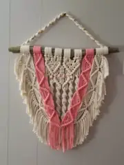 Handmade macrame wall hanging 27" x 21"
