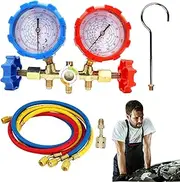 Air Conditioning Gauge - Professional AC Diagnostic Tool | Car Mechanic Supplies, Refrigeration System Accessories for Home Air Conditioner