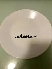 Corelle Holiday "Cheers" Appetizer Bread Plate 6.3/4" NEW