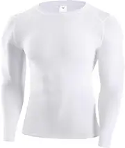 [SPVISE] Cool Dry Compression Shirt for Men Long Sleeve Workout Running T-Shirt Gym Tops Breathable Sports Baseball Undershirts