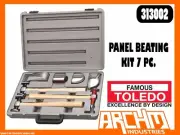 TOLEDO 313002 - PANEL BEATING KIT - 7 PC - HAMMERS DOLLIES REPAIRS COMBINATION