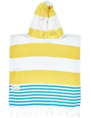 [Tolu] Hooded Beach Towel in Yellow/Blue