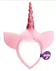 Unicorn Costume Halloween Fancy Headband Pink light up