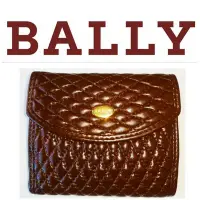 在飛比找Yahoo!奇摩拍賣優惠-(售?)BALLY 貝利 菱格紋Napa羊皮女用皮夾 短夾信