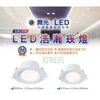 在飛比找松果購物優惠-好時光～舞光 LED 8W 9cm 浩瀚崁燈 投射燈 散光型