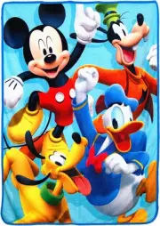 Disney's Mickey' Mouse Clubhouse, "4 Ever" Super Plush 46" x 60", Multicolor