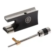 Violin Fiddle Bow Ebony Frog with Screw Set for Violinist Luthier DIY