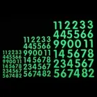 Letter Number DIY Luminous Digit Glow Dark Stickers Fluorescent Adhesive Tape