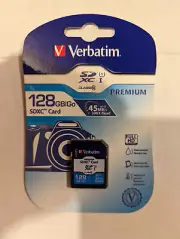Verbatim 44025 128GB Premium SDXC Digital Memory Card SD Card
