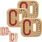 Rotating Magic Bean Fingertip, Wooden Spinning Magic Cube Toys to Relieve Stress Anxiety, Cube Rotating Puzzle Fidget Toys, Funny Bean Brain Teaser Sensory Puzzles, Pop Sensory Game (3PCS)