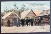 Mint USA Picture Postcard Civil War Gen Joseph Hooker & Staff Winter Quarters